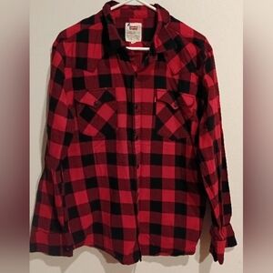 Levi's Red and Black Checkered Shirt